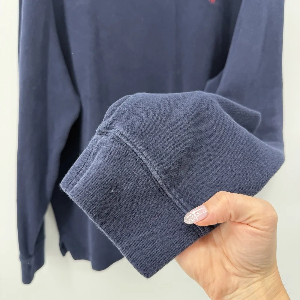 Polo Ralph Lauren 1/4 Zip Pullover Sweater Navy‎ Blue Men's Size XXL 2XL Preppy